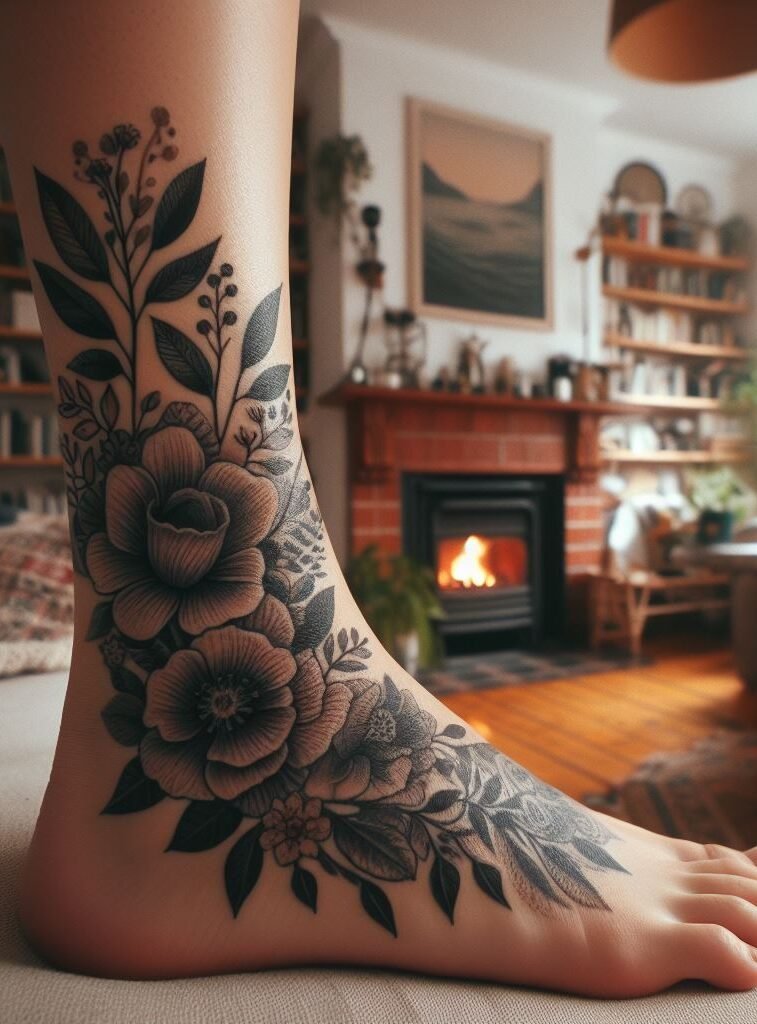 For the dreamers, a watercolor lotus blooming on your foot whispers of enlightenment and spiritual growth. This enchanting design is a constant source of inspiration.