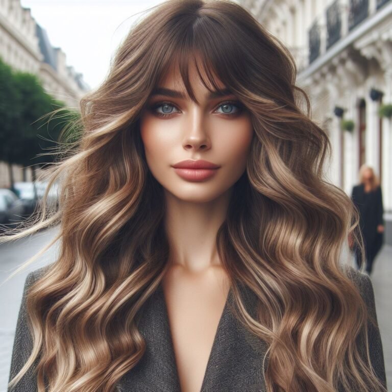 Old Hollywood Glamour meets Modern Muse! Effortlessly chic curtain bangs frame the face, cascading into glamorous Hollywood waves. This timeless hairstyle is perfect for a special occasion, adding a touch of vintage elegance with a modern twist. #pocoko #curtainbangs #hollywoodwaves #glamhairstyles