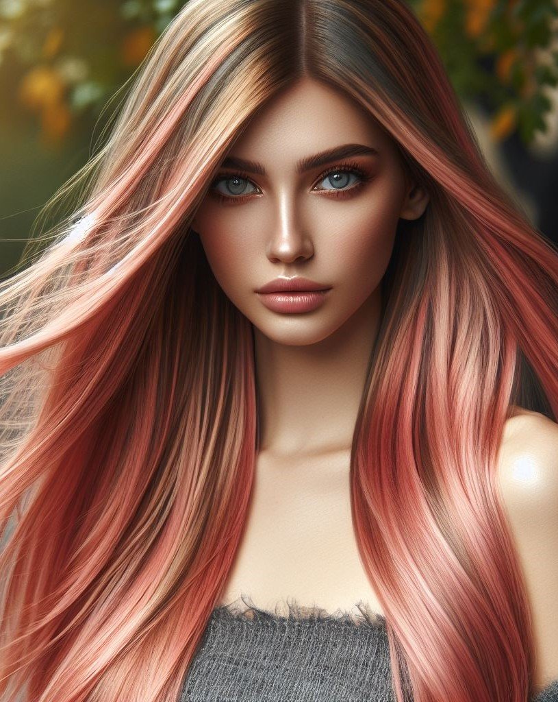 Pink Hairstyles: 22 Modern Inspirations For You To Be In Pink Paradise | Pocoko Pink doesn't have to be bold! This soft pink balayage on long straight hair is a great way to add dimension and shine. #pinkhairstyle #pocoko #pastelhair #haircolorideas