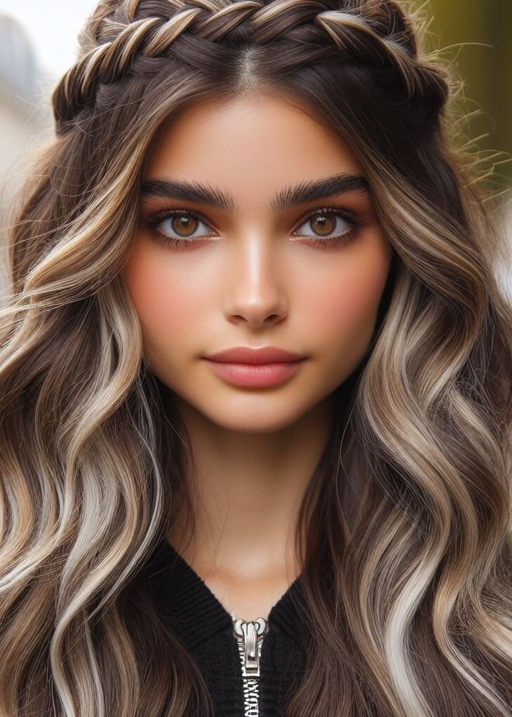 Stunning Crown Braids with Ombre Highlights: Unveiling a World of Color and Style | Pocoko Effortlessly stylish: Make a statement with this stunning blonde ombre and crown braid combo. It's both effortless and eye-catching. #blondehairlove #pocoko