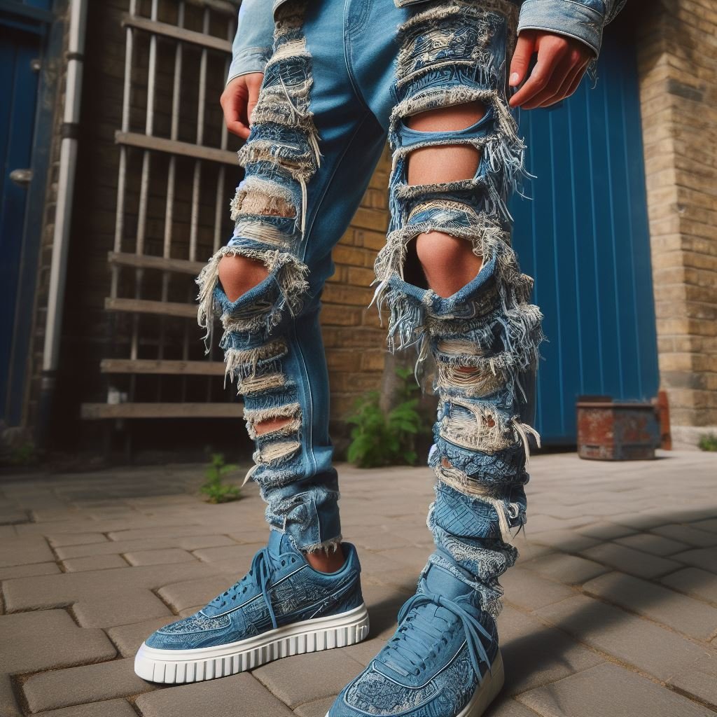 Camo Stacked Jeans