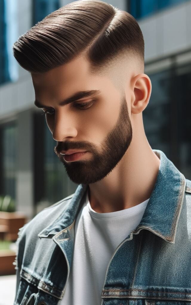 Business in the front, party in the back. A low fade haircut with long waves in the back adds a touch of effortless cool.