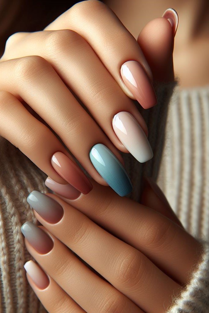 Transform your nails with dreamy pastel gradients! Watch how colors like blush pink and mint green blend seamlessly in this enchanting ombre design.