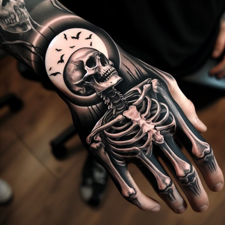 Skeleton Hand Tattoo: Unveiling the Power and Beauty of Bony Brilliance ...