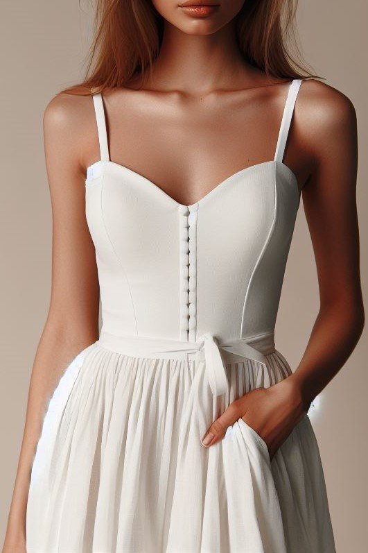 White Graduation Dress