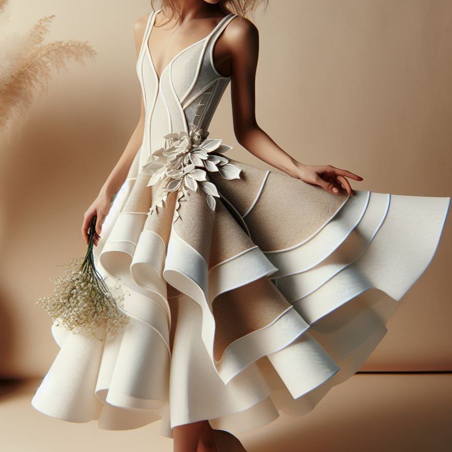 White Graduation Dress