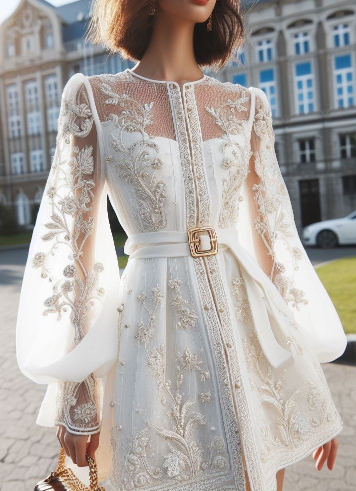 Celebrate with a touch of luxury! The timeless elegance of a white graduation dress creates a sophisticated and luxurious feel for this momentous occasion. 