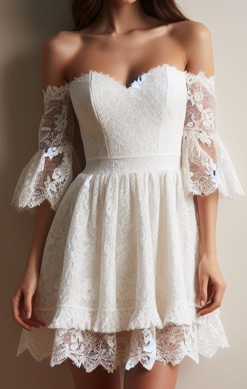 White hot for graduation memories! A white dress captures the light beautifully in photos, ensuring you'll have timeless keepsakes of your graduation celebration.