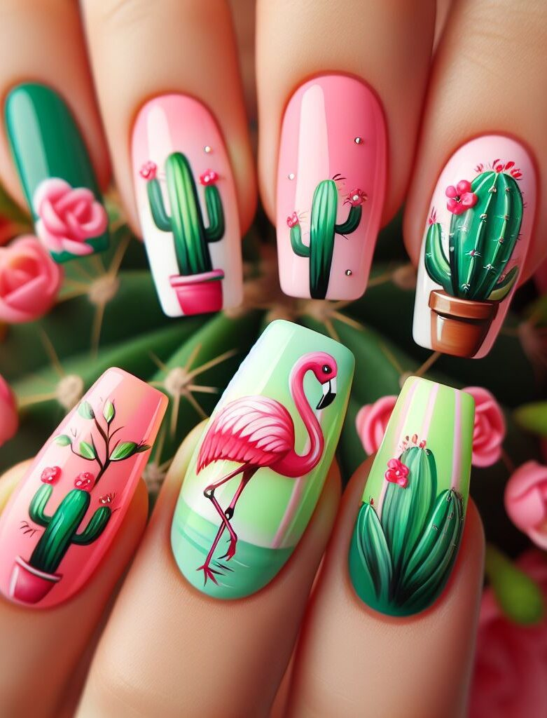 Exquisite Flamingo Nail Art: Elevate Your Style with Stunning Designs ...