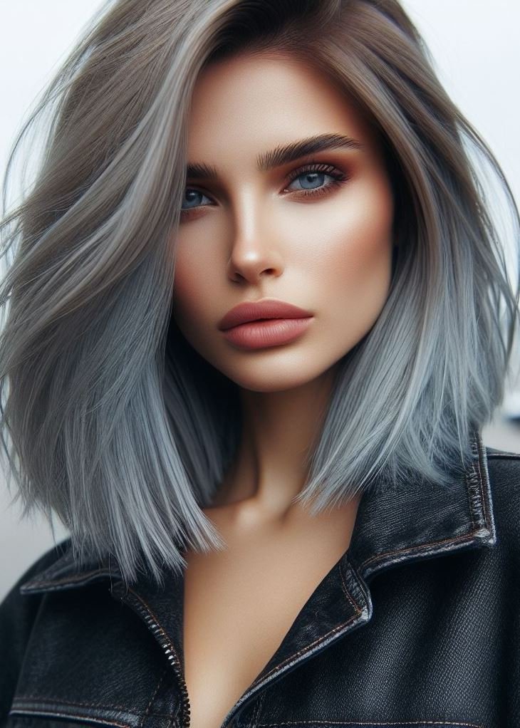 More Than Meets the Eye: Ash brown with icy blue highlights isn't just about cool tones! This pin collection showcases unexpected pops of color for a truly unique and captivating look.