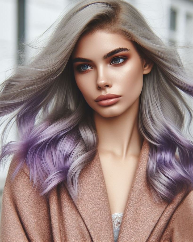 Subtle Shimmers or Bold Dips? This pin collection offers endless inspiration for icy blonde with lavender tips, from a hint of lavender to a dramatic, dip-dyed effect!