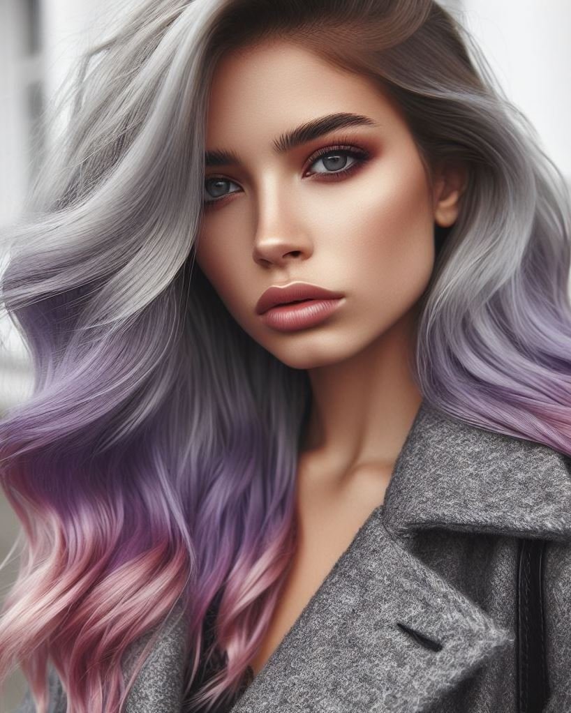 Ice Princess Hair with a Dreamy Twist: Icy blonde hair with lavender tips creates a breathtakingly cool look with a touch of whimsical charm. Get inspired by this pin collection! ❄️✨