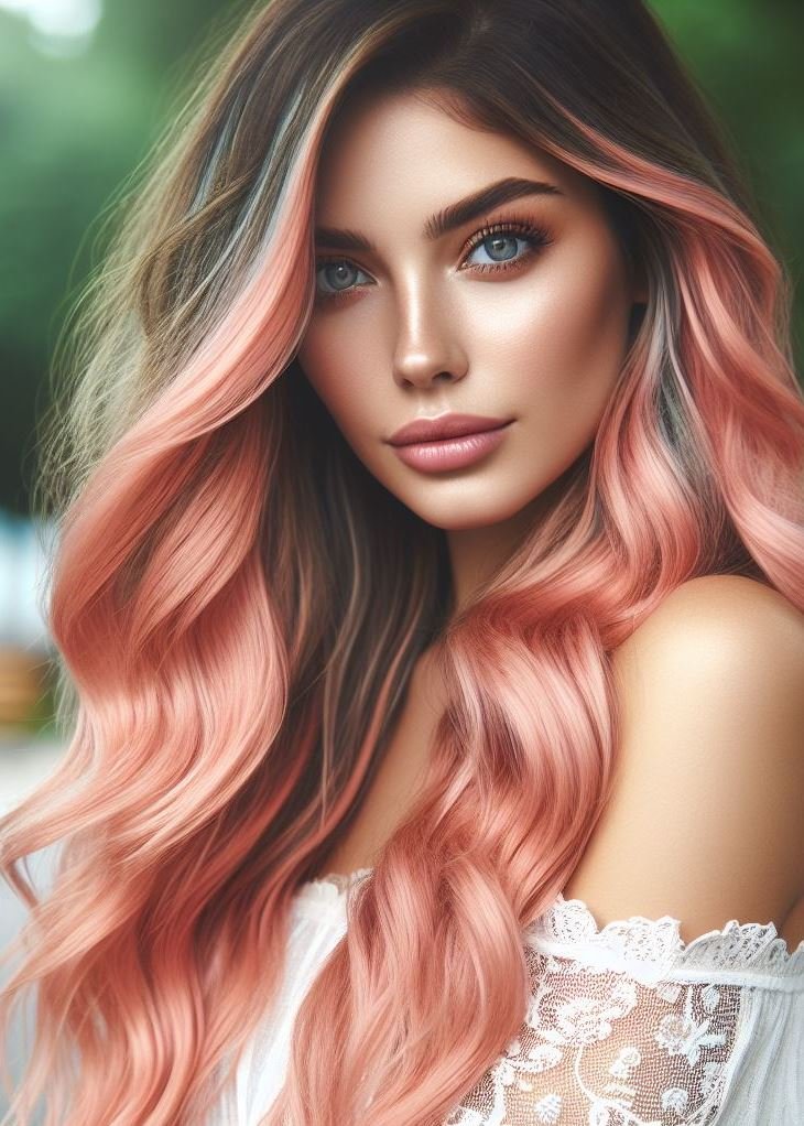 Pastel Paradise Found! Embrace a touch of springtime with peachy pastel hair. Get inspired by this pin collection for a soft and playful look that flatters all skin tones! ✨