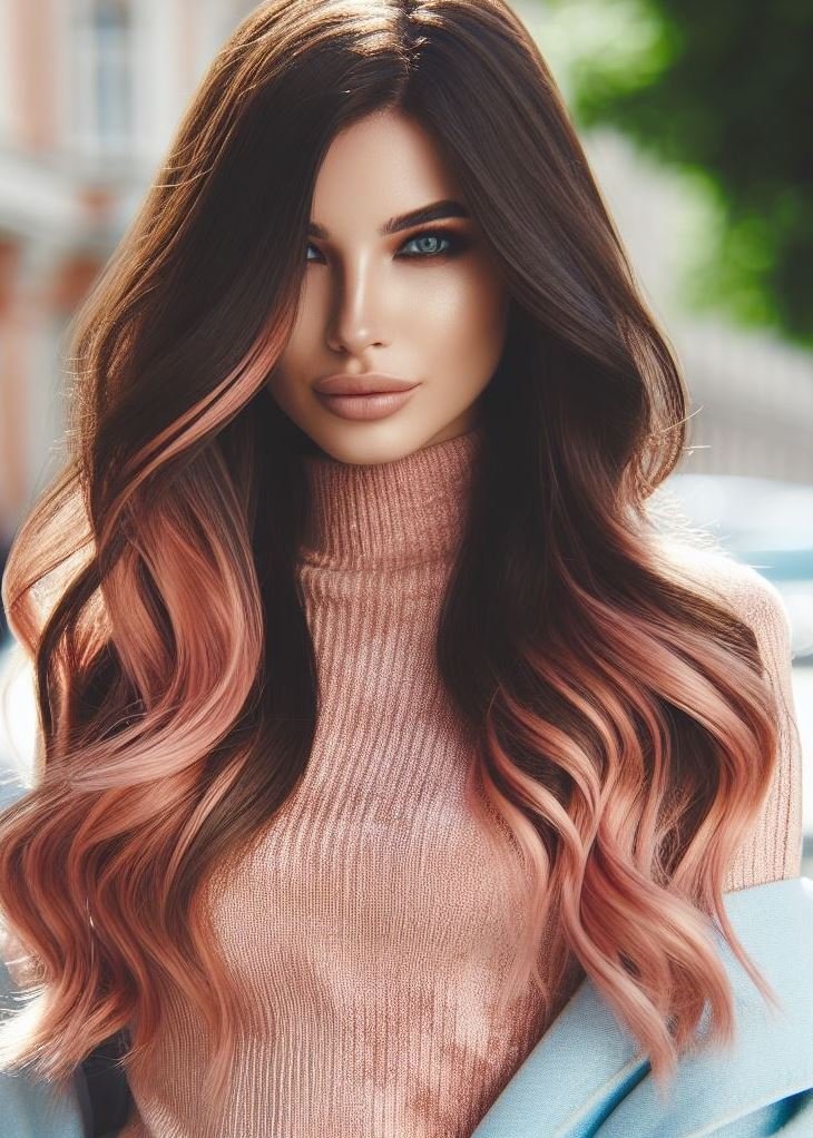 Beyond the Pink: Ditch the ordinary pink and embrace the whimsical charm of peachy pastel hair! This pin collection showcases a unique twist on classic pink for a captivating look.