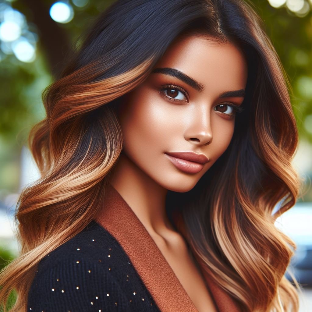 Espresso Meets Sunshine: Rich espresso brown hair gets a touch of summer with a caramel balayage. Get inspired by this pin collection for a warm and dimensional look! ☀️