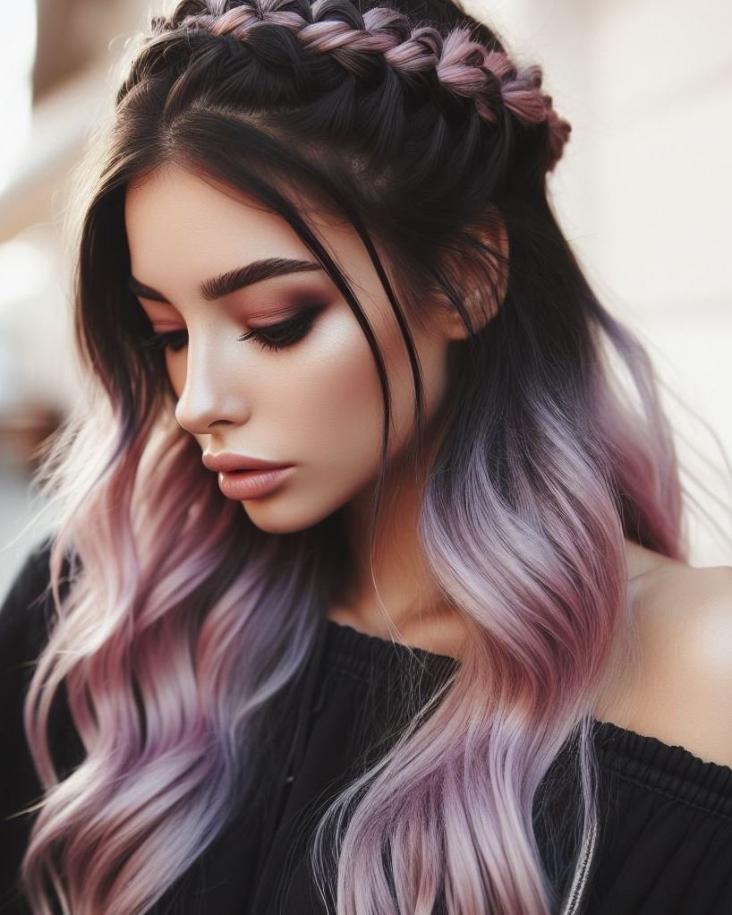 Lilac Love: Channel ethereal vibes with a braided lavender pink headband. The perfect mix of whimsy and elegance for any occasion. 