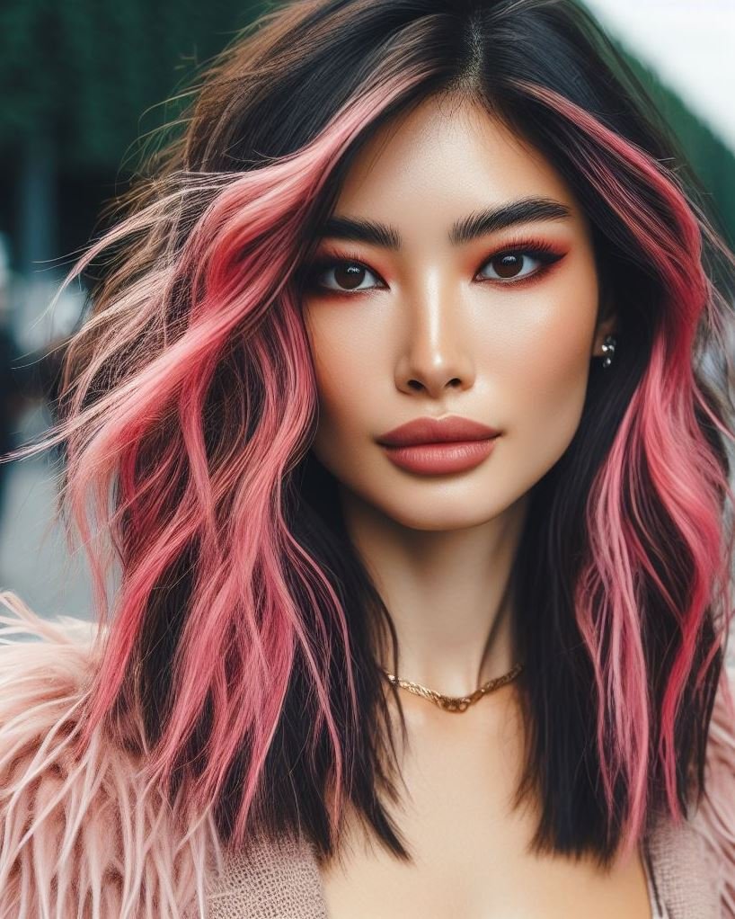 Barbie Gets a Rockin' Makeover: Bubblegum pink hair with edgy feather layers – unleash your inner rockstar! 