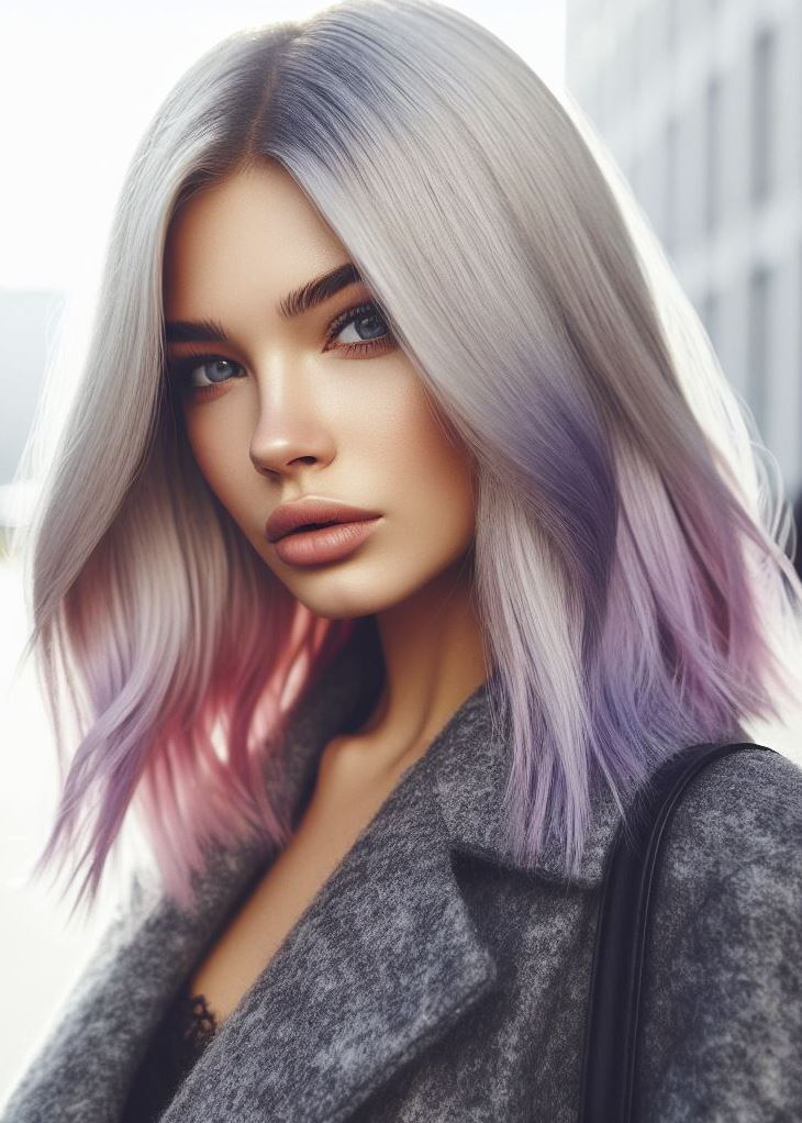 Beyond the Blonde: Unleash your inner unicorn with platinum blonde hair and a touch of lavender magic. This pin collection is bursting with inspiration!