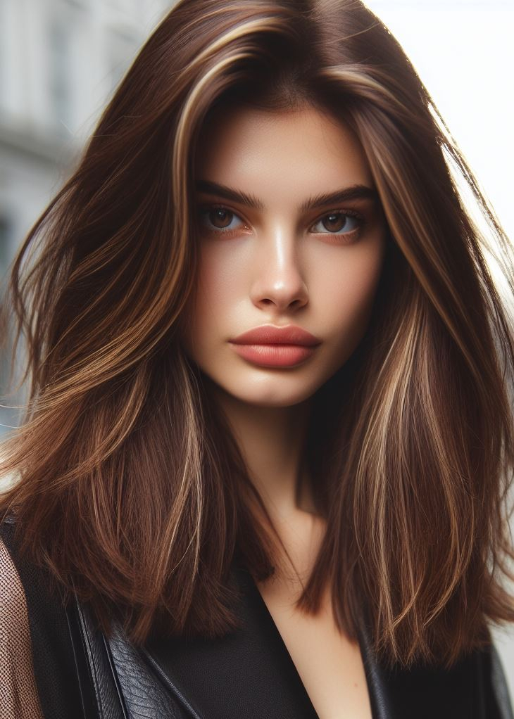 Sun-Kissed Brunette Vibes ☀️: Achieve effortless summer hair with chestnut brown and honey highlights. Get inspired by this pin collection for endless shades and styles!