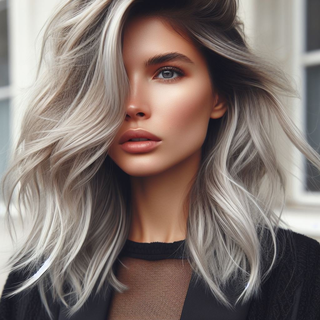 Cool Girl Hair Color : Channel your inner ice princess with ash blonde and a hint of silver. Get inspired by these edgy and unforgettable styles in this pin collection!