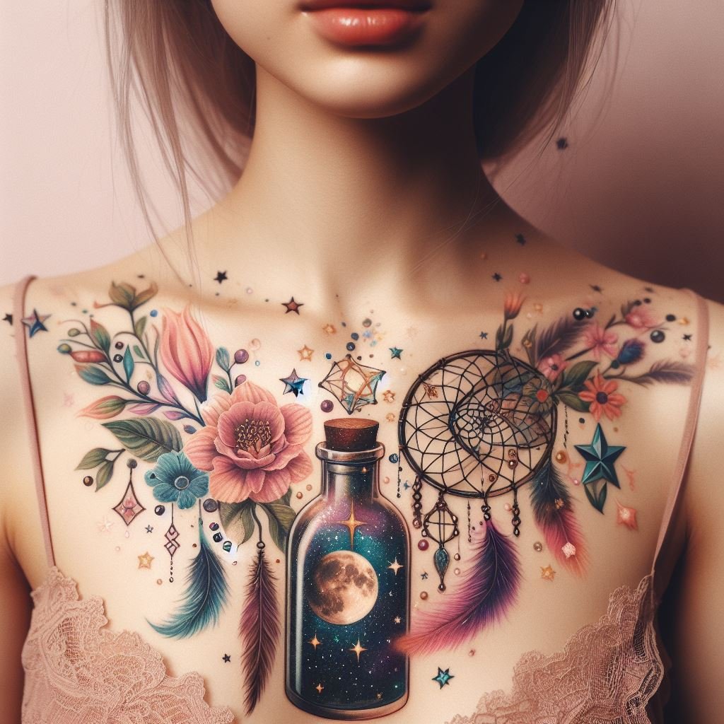 Dream Catcher & Mantra Magic Weave a personal mantra or meaningful quote into your dream catcher tattoo for a constant source of inspiration and encouragement!