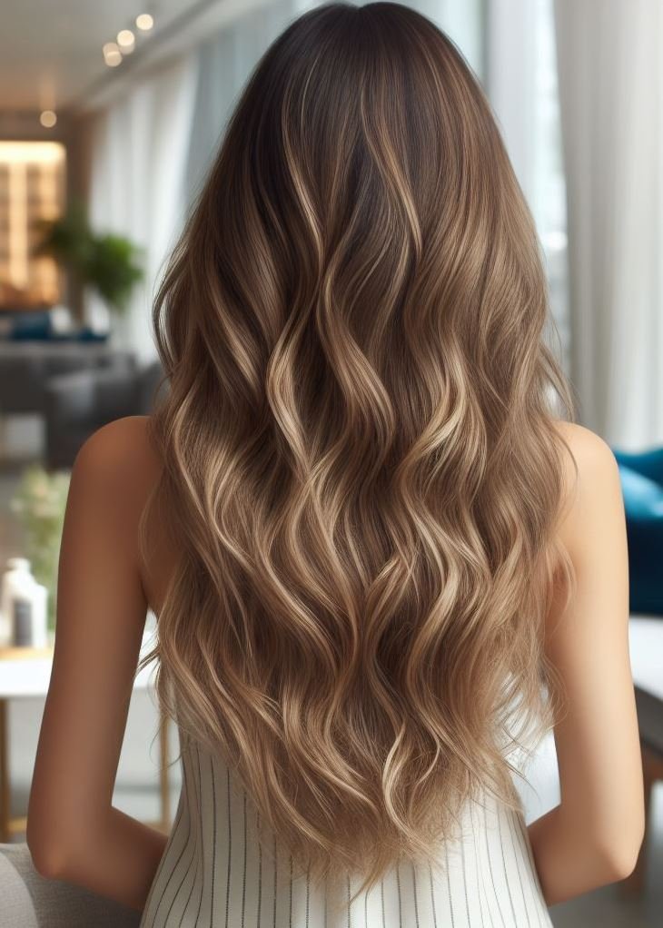 Natural Beauty Amplified: Embrace your natural waves and flaunt your healthy blonde locks!