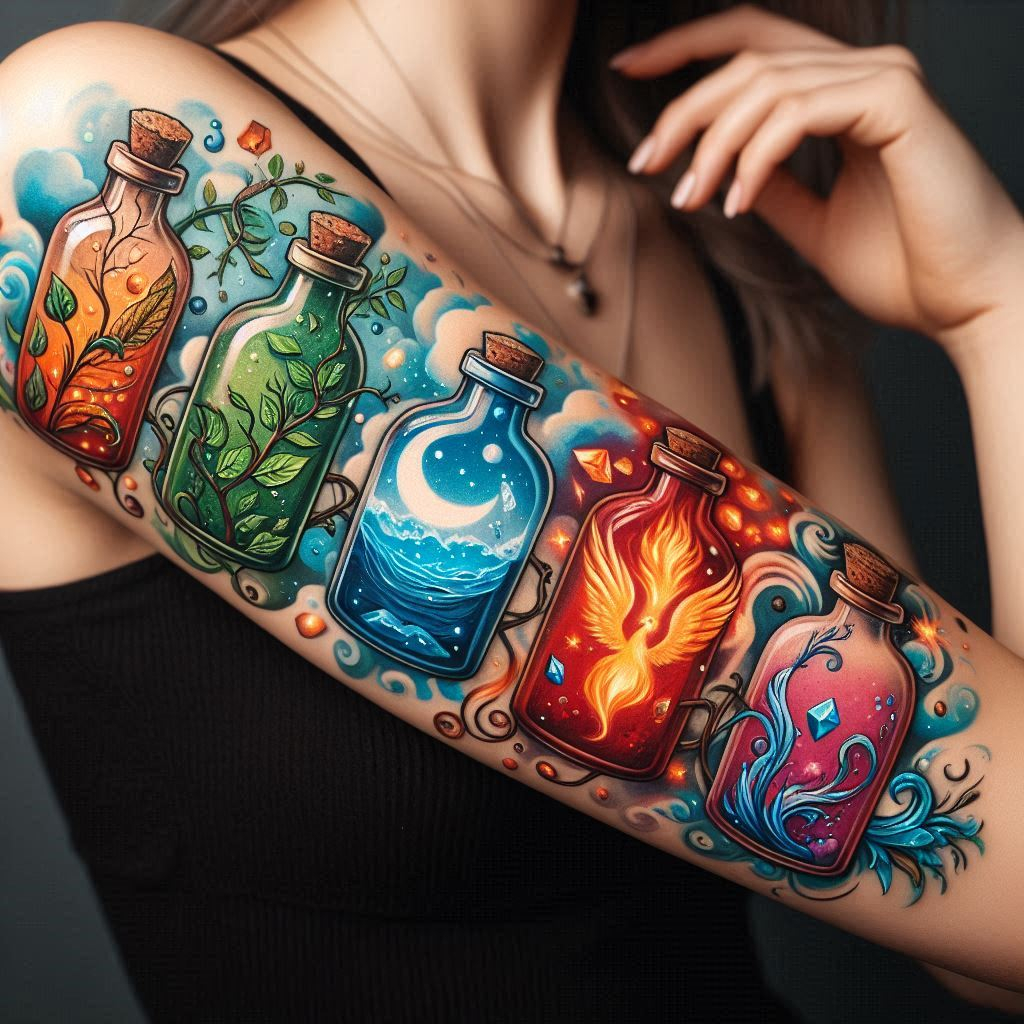 Magic Potion Tattoos: Brew Up Your Dream Ink with These Ideas | Pocoko