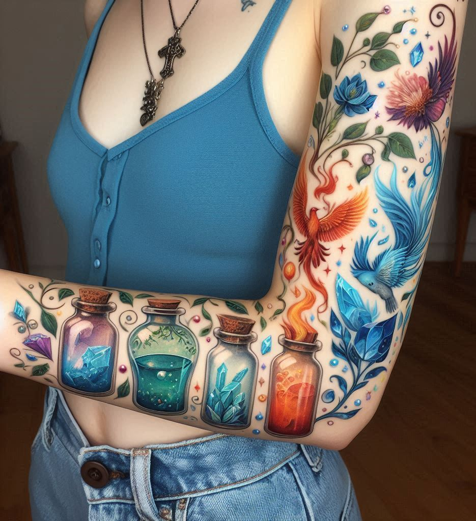 Magic Potion Tattoos: Brew Up Your Dream Ink with These Ideas | Pocoko