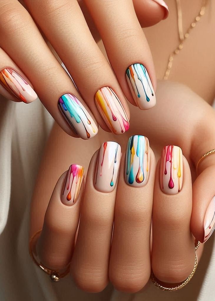 Abstract Nail Art: It's Not Just Random Splotches (We Promise!) | Pocoko Abstract Accidents: Picasso once said, ‘Art is the lie that enables us to realize the truth.’ Well, these nails are the beautiful accidents that happen when creativity spills over. 🖌️