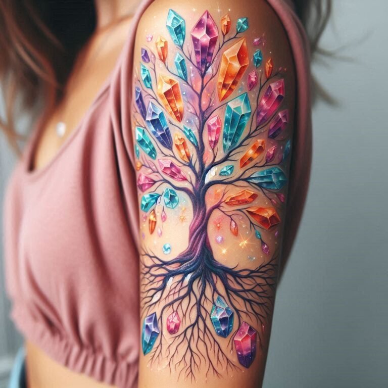 Crystal Tree of Life | Crystal Tattoo