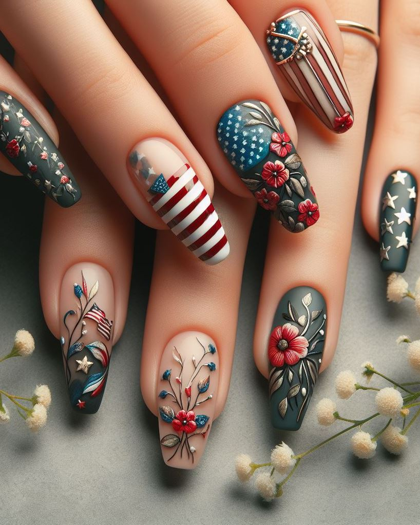 70+ 4th of July Nail Art Ideas: Star-Spangled Perfection Effortlessly ...