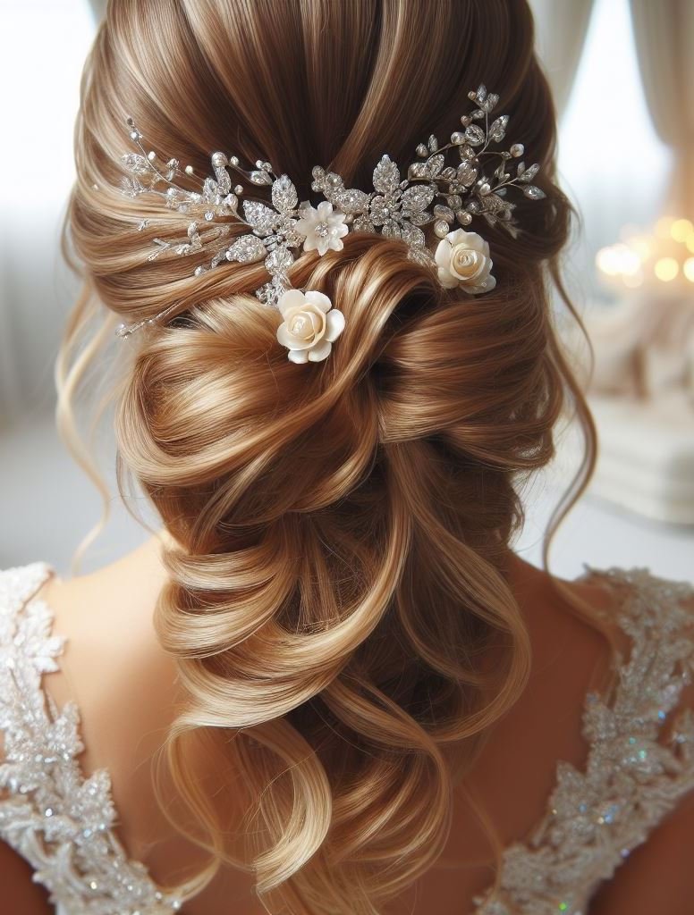 Bridal Hairstyle Accessories: Enhancing Your Wedding Hair | Pocoko Every lock and curl is a verse in the poetry of wedding day beauty. Let your hair be the stanza that captures hearts.
