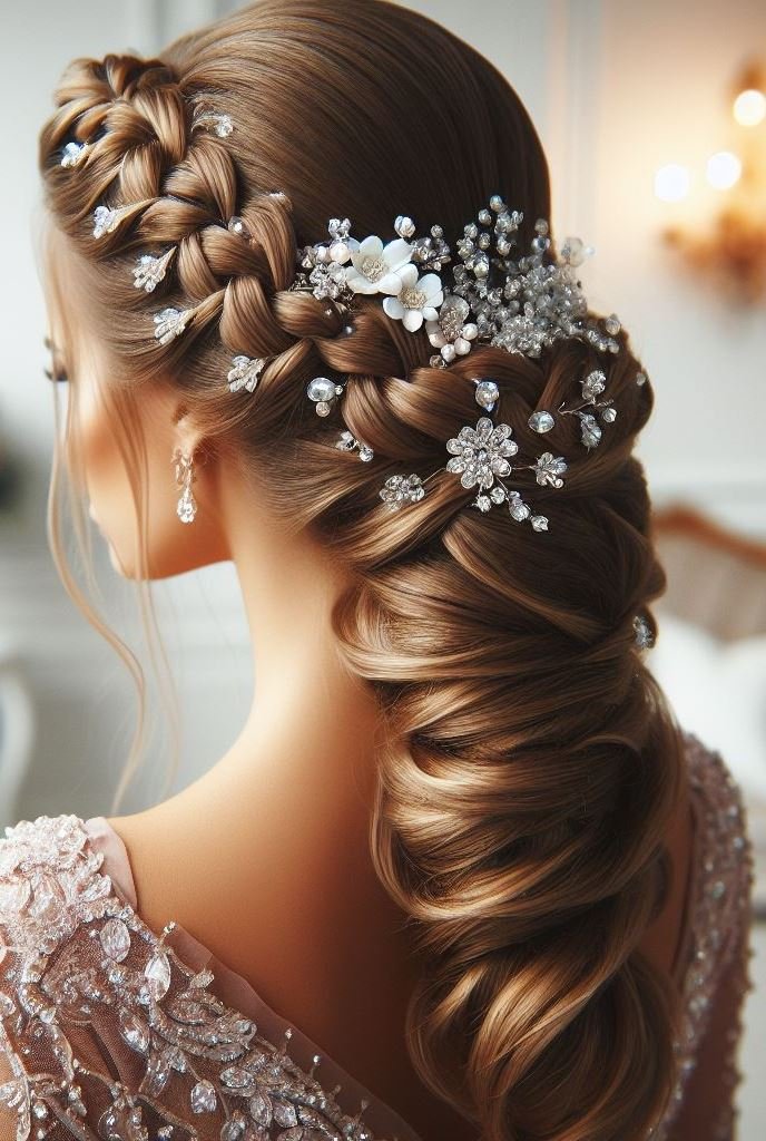 Bridal Hairstyle Accessories: Enhancing Your Wedding Hair | Pocoko Locks that lay like lace over the fabric of forever. Your wedding hairstyle is the delicate touch of everlasting beauty.