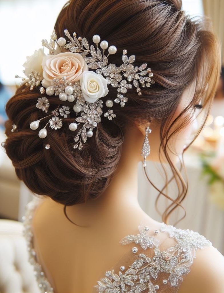 Bridal Hairstyle Accessories: Enhancing Your Wedding Hair | Pocoko A ponytail that prances down the aisle with poise. It's the gallop of your heart towards a new horizon.
