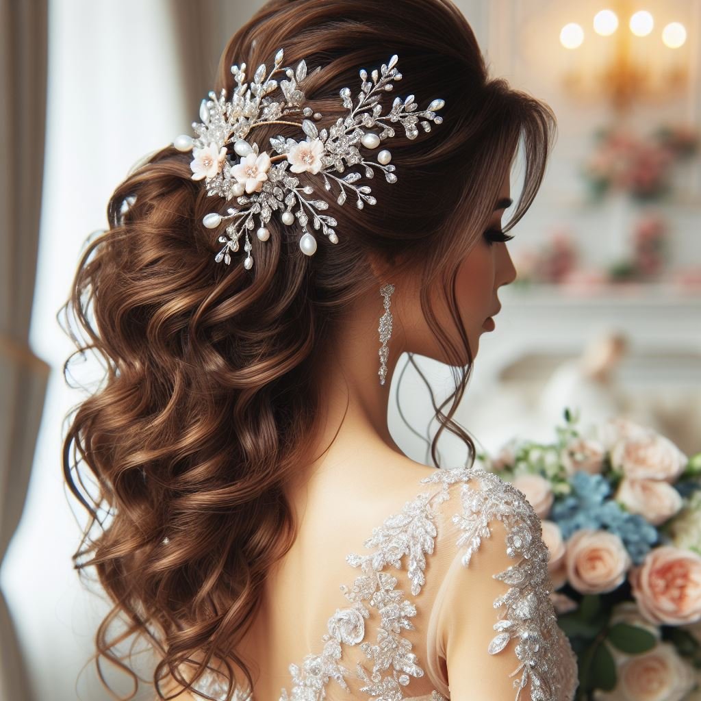 Bridal Hairstyle Accessories: Enhancing Your Wedding Hair | Pocoko Bridal Hairstyle Cover