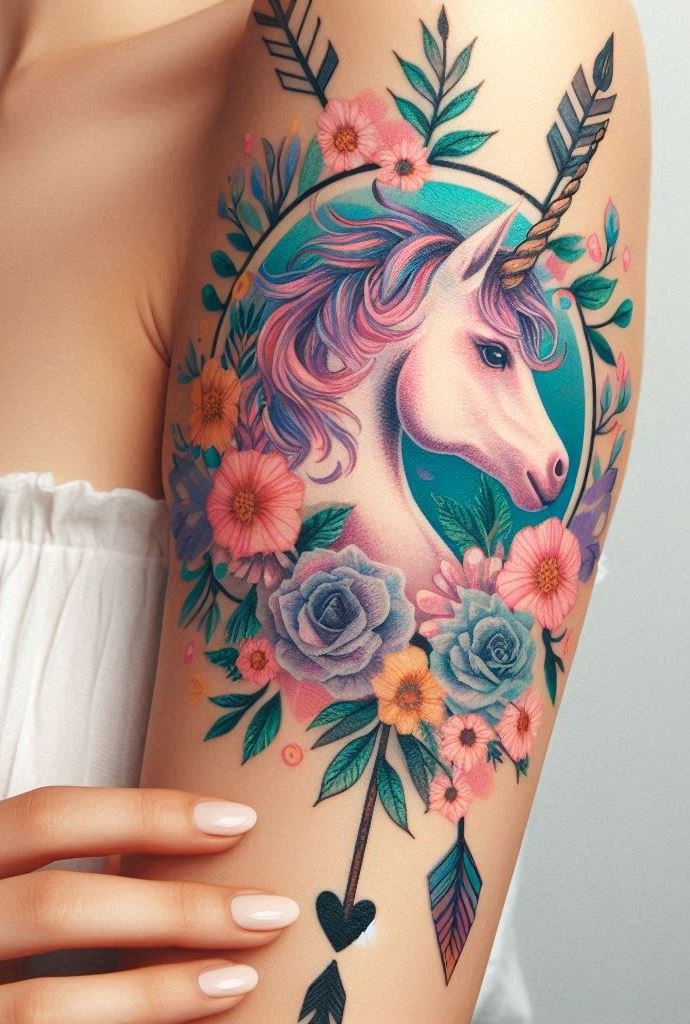 Childhood Nostalgia: A toy unicorn in vibrant colors, evoking innocence and joy. Reminiscent of carefree days. 🎠🌈