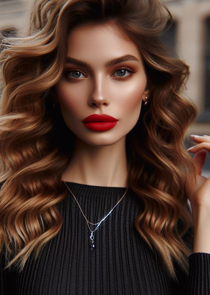 Embrace the power of red. Crimson lips: a timeless symbol of confidence and beauty.