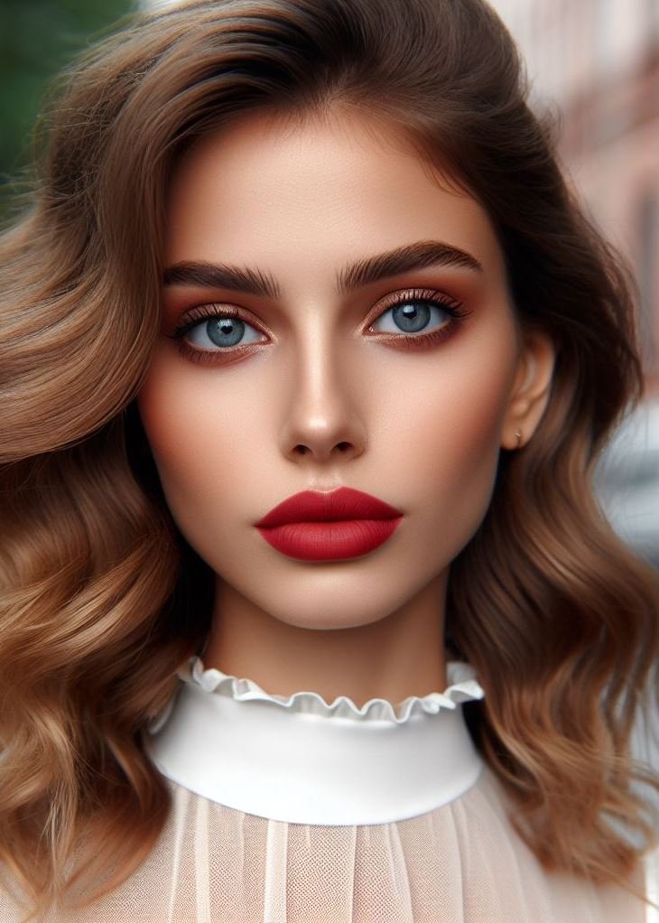 Channel your inner icon. Vermilion lips, a shade steeped in history, command attention with a touch of drama.