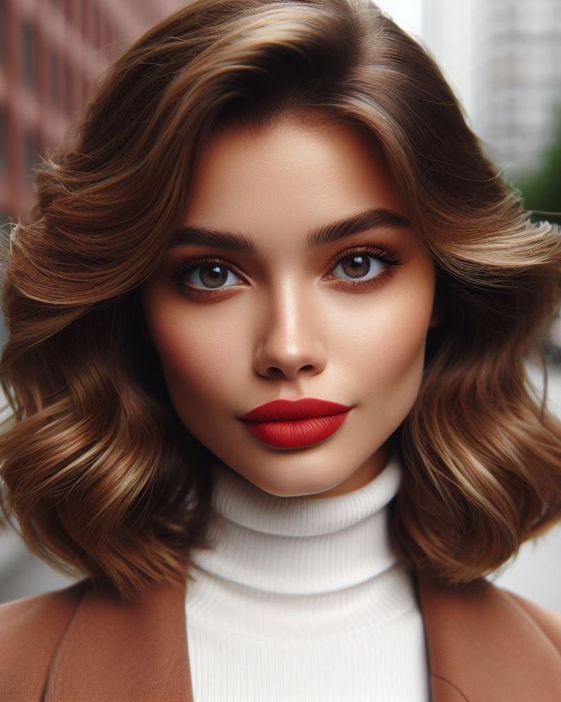 Date night with a touch of royalty! Vermilion lips add a touch of historical elegance to your glamorous look.