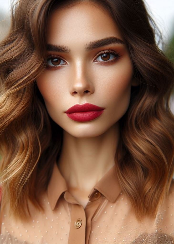 More than just red, it's a legacy. Vermilion lips exude confidence and a connection to the power of the past.
