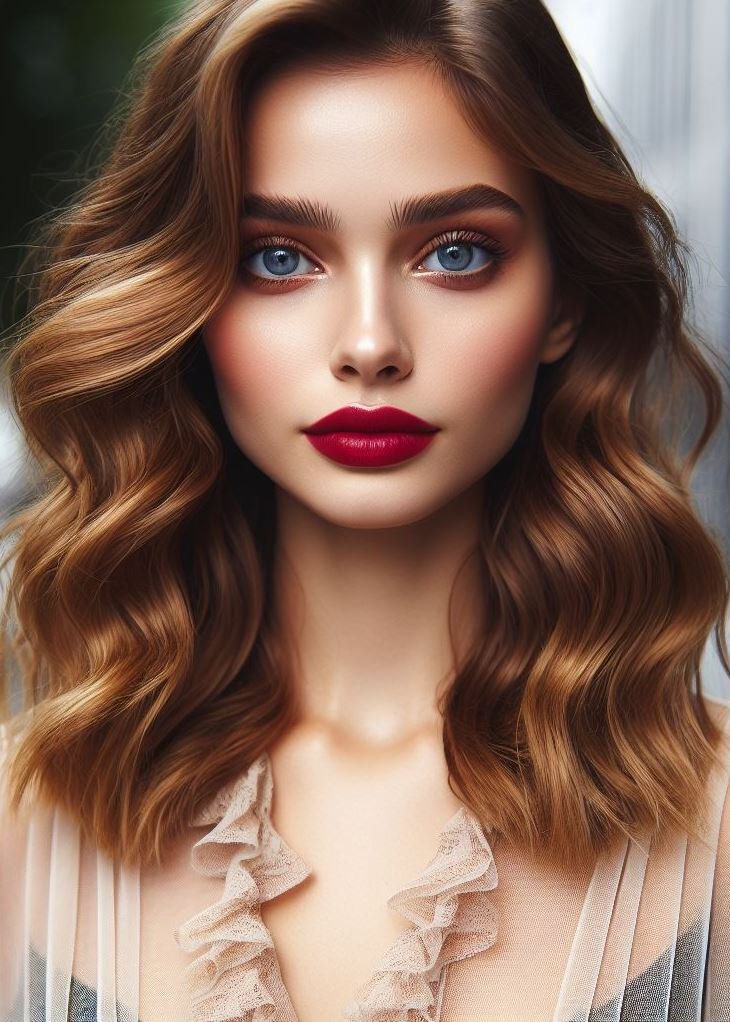 Ready to turn heads? Vermilion lips make a bold statement for a night out, guaranteed to spark conversation.