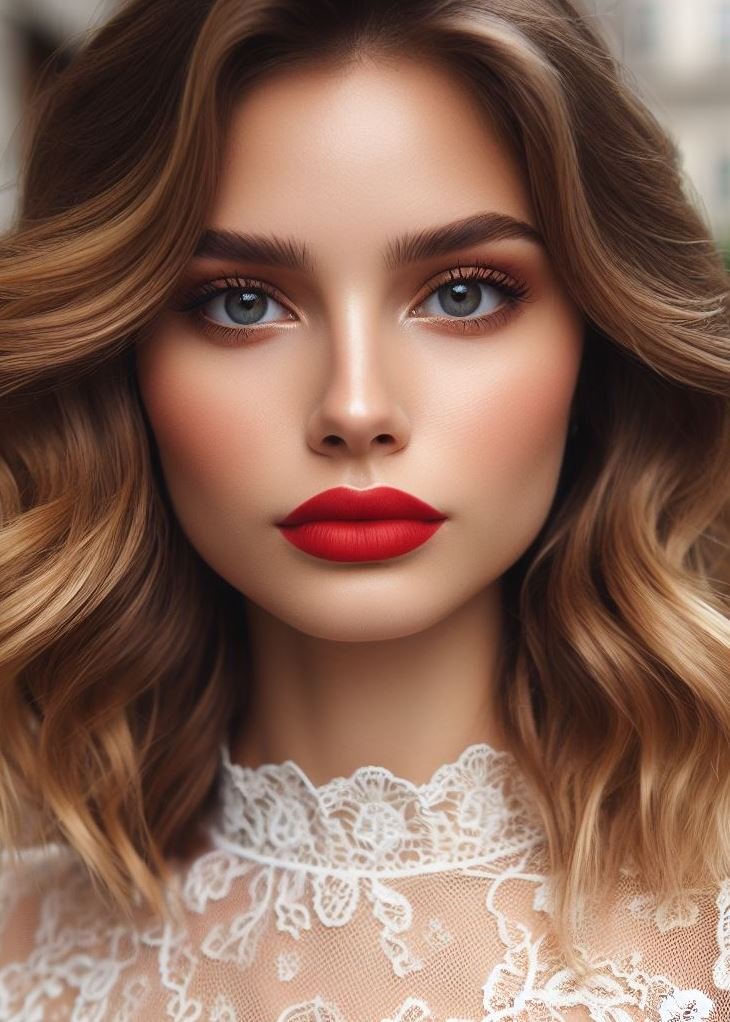 Hollywood Glamour! Old Hollywood red lips add a touch of vintage elegance and timeless sophistication.