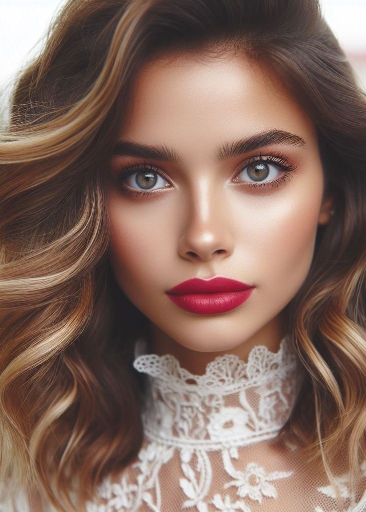 Goth Glam. Black cherry red lips make a powerful statement, perfect for those who embrace the dramatic and mysterious.