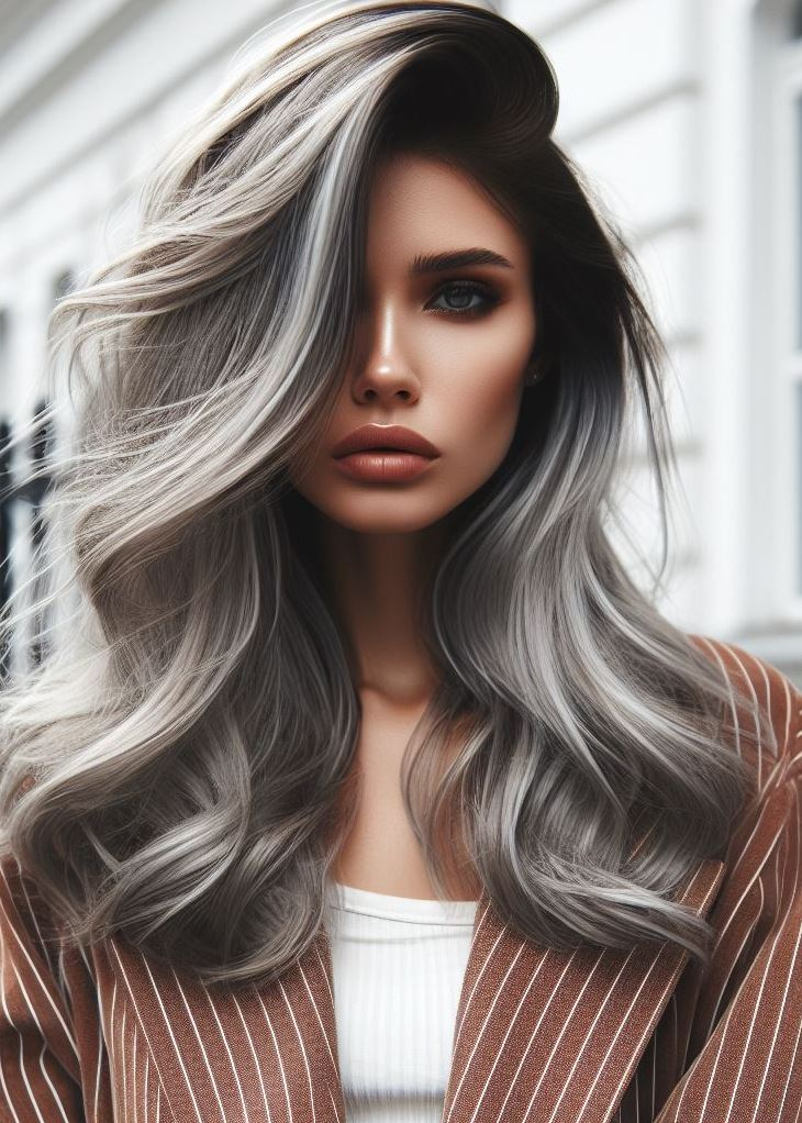 Mystical Mercury: Mercury may be elusive, but your hair doesn’t have to be. These streaks shimmer like liquid metal, adding intrigue and allure.