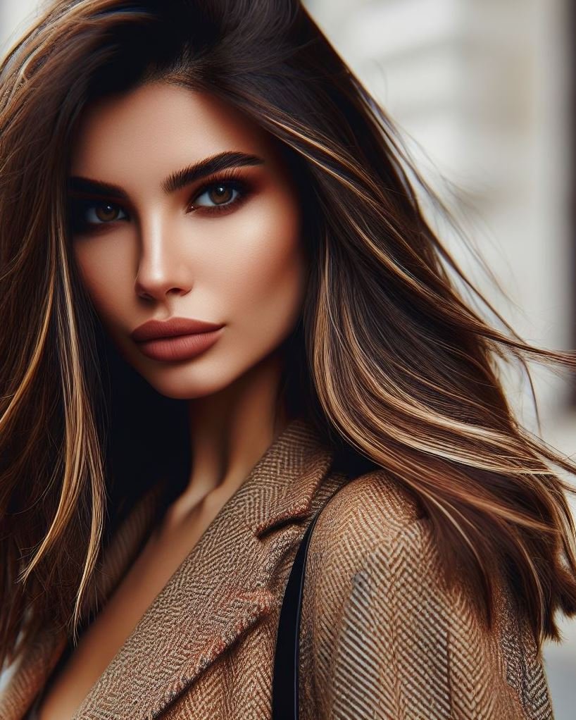 Hair Color Trends: Brassy Brunettes Beware! Cool Tones are Here | Pocoko “Tortoiseshell Temptation”: Forget subtlety—this mane is all about chestnut, toffee, caramel, and gold. It’s like wearing your favorite oversized sunglasses—the perfect blend of bold and beautiful.