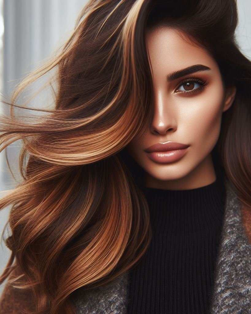 Hair Color Trends: Brassy Brunettes Beware! Cool Tones are Here | Pocoko “Sizzling Balayage Magic”: Who needs the sun when you’ve got balayage? These well-placed highlights give your strands that envious sun-kissed effect year-round. Low maintenance, high impact!