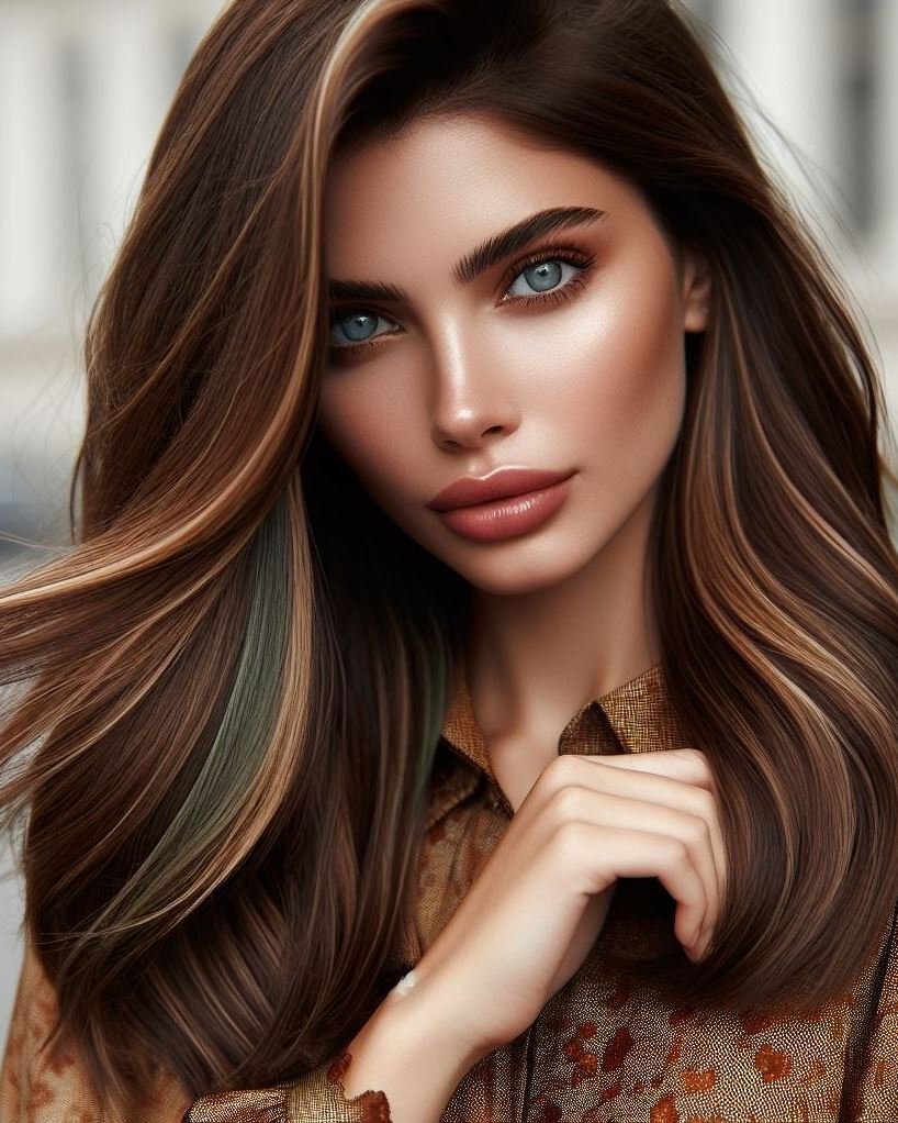 Hair Color Trends: Brassy Brunettes Beware! Cool Tones are Here | Pocoko “Cold Brew Chic”: Picture a chestnut cut flecked with caramel strands. It’s like ordering a cold brew coffee with extra caramel drizzle. Chic, effortless, and utterly irresistible.