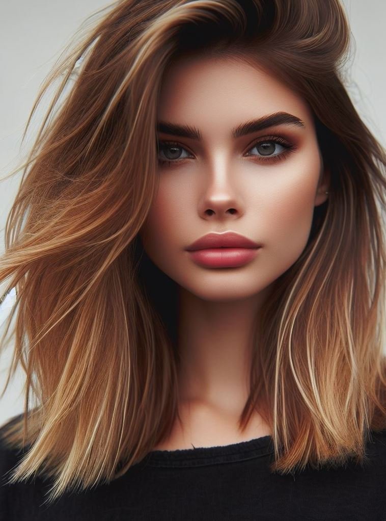 Hair Color Trends: Brassy Brunettes Beware! Cool Tones are Here | Pocoko “Golden Caramel Drizzle”: Imagine your hair catching the morning sun—a blend of honey and caramel that’s as irresistible as warm pancakes. It’s like having breakfast with the sun itself.