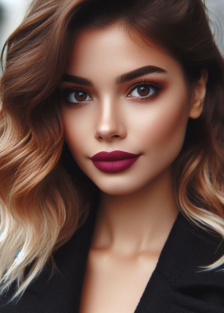Effortless yet impactful. Burgundy lips elevate your everyday makeup for a touch of sophisticated drama.