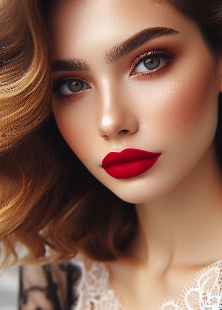 Cherry on top! Sweet and playful cherry red lips add a touch of fun to any makeup look.